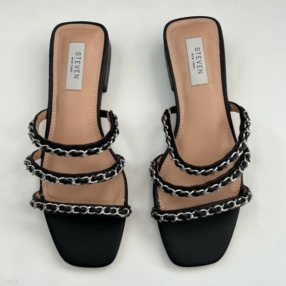 Steven By Steve Madden Healer Black Slide Sandals (6972062)
Chain straps - Picture 5 of 13